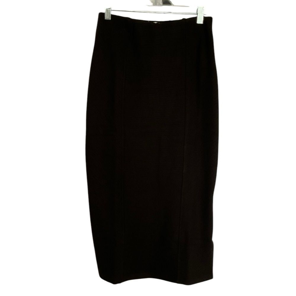 NWT Band of the Free Black Ribbed Knit Elastic Waist Maxi Skirt Size M